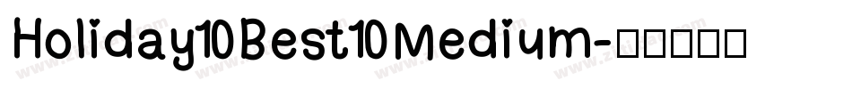 Holiday Best Medium字体转换